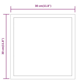 Miroir de salle de bain à LED 30x30 cm