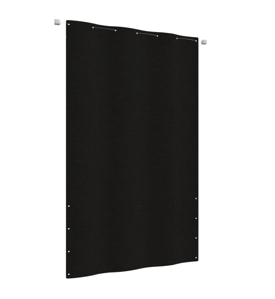 Écran de balcon Noir 140x240 cm Tissu Oxford