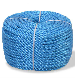 Corde torsadée Polypropylène 14 mm 100 m Bleu