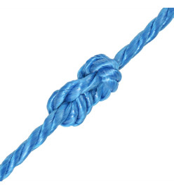 Corde torsadée Polypropylène 14 mm 100 m Bleu