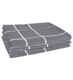 Ensemble de serviettes 12 pcs gris coton