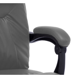 Chaise de bureau de massage Anthracite Similicuir