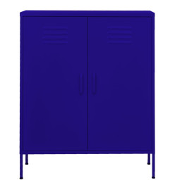 Armoire de rangement Bleu marine 80x35x101,5 cm Acier