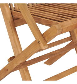 Ensemble de salle à manger de jardin 3 pcs Bois de teck massif