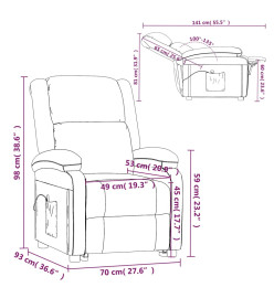 Fauteuil de massage Bleu Tissu