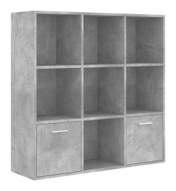 Bibliothèque Gris béton 98x30x98 cm Aggloméré