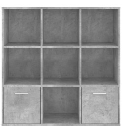 Bibliothèque Gris béton 98x30x98 cm Aggloméré