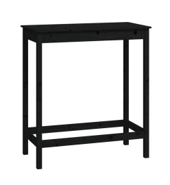 Table de bar Noir 100x50x110 cm Bois massif de pin