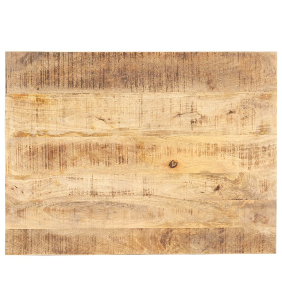 Dessus de table Bois de manguier solide 15-16 mm 80x60 cm