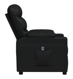 Fauteuil inclinable électrique Noir Similicuir