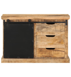 Buffet 80x30x55 cm bois de manguier brut massif