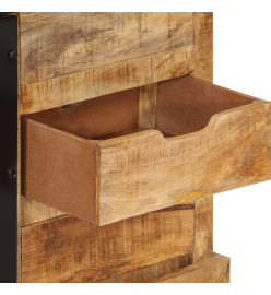 Buffet 80x30x55 cm bois de manguier brut massif