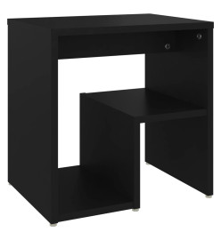 Tables de chevet 2 pcs Noir 40x30x40 cm Aggloméré