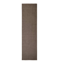 Tapis en sisal pour griffoir marron 66 x 250 cm