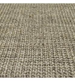 Tapis en sisal pour griffoir taupe 80x150 cm