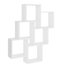 Étagère cube murale Blanc 78x15x93 cm Aggloméré