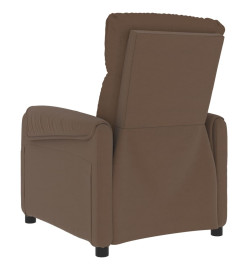 Fauteuil électrique de massage Marron Tissu