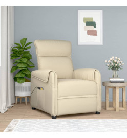 Fauteuil de massage Crème Tissu