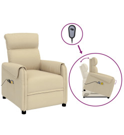 Fauteuil de massage Crème Tissu