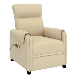 Fauteuil de massage Crème Tissu