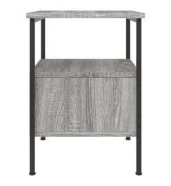 Table de chevet sonoma gris 34x36x50 cm bois d'ingénierie