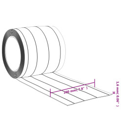 Rideau de porte transparent 200 mmx1,6 mm 50 m PVC