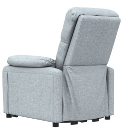 Fauteuil de massage inclinable Gris clair Tissu