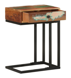 Table d'appoint en U 45x30x61 cm Bois de récupération massif