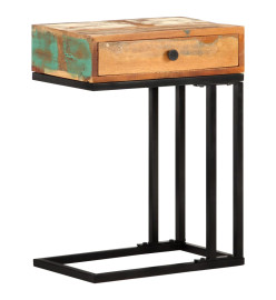 Table d'appoint en U 45x30x61 cm Bois de récupération massif