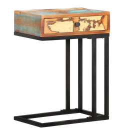 Table d'appoint en U 45x30x61 cm Bois de récupération massif