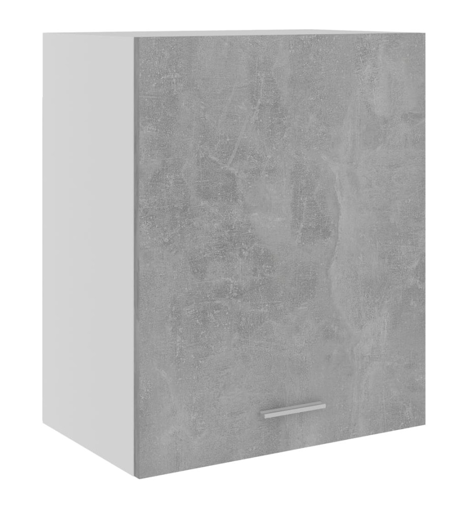 Armoire suspendue Gris béton 50x31x60 cm Aggloméré