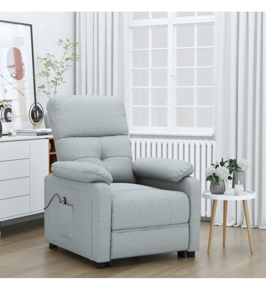 Fauteuil Gris clair Tissu