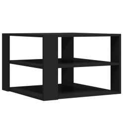 Table basse noir 59,5x59,5x40 cm bois d'ingénierie