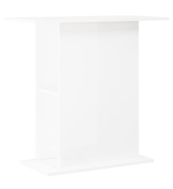 Support pour aquarium blanc brillant 36x75x72,5 cm