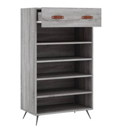 Armoire à chaussures sonoma gris 60x35x105 cm bois d'ingénierie