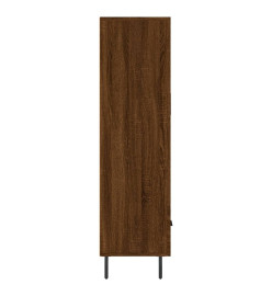 Buffet haut chêne marron 69,5x31x115 cm bois d'ingénierie