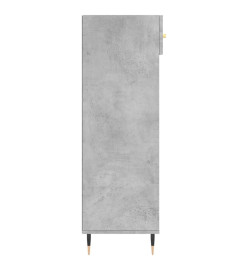 Armoire à chaussures gris béton 60x35x105 cm bois d'ingénierie