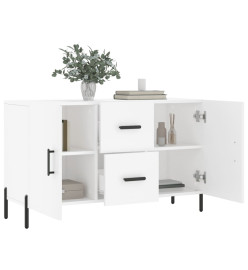 Buffet blanc 100x36x60 cm bois d'ingénierie