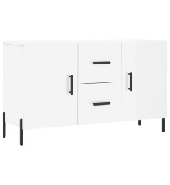 Buffet blanc brillant 100x36x60 cm bois d'ingénierie