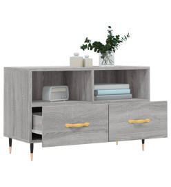 Meuble TV Sonoma gris 80x36x50 cm Bois d'ingénierie