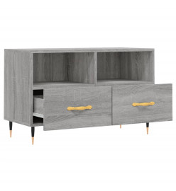 Meuble TV Sonoma gris 80x36x50 cm Bois d'ingénierie