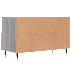 Meuble TV Sonoma gris 80x36x50 cm Bois d'ingénierie