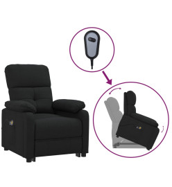 Fauteuil de massage Noir Tissu