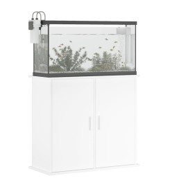 Support pour aquarium blanc 81x36x73 cm bois d'ingénierie