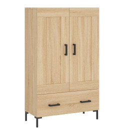 Buffet haut chêne sonoma 69,5x31x115 cm bois d'ingénierie