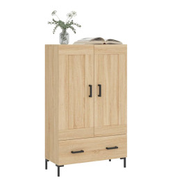 Buffet haut chêne sonoma 69,5x31x115 cm bois d'ingénierie