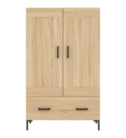 Buffet haut chêne sonoma 69,5x31x115 cm bois d'ingénierie