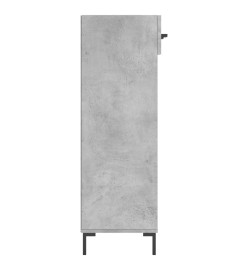 Armoire à chaussures gris béton 60x35x105 cm bois d'ingénierie