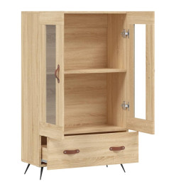 Buffet haut chêne sonoma 69,5x31x115 cm bois d'ingénierie