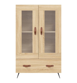 Buffet haut chêne sonoma 69,5x31x115 cm bois d'ingénierie